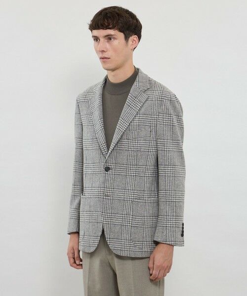 MACKINTOSH LONDON(MENS) / マッキントッシュ ロンドン 　メンズ ノーカラージャケット | 【WEB・一部店舗限定】 【Bottoli/ボットーリ】グレンチェックジャケット | 詳細4