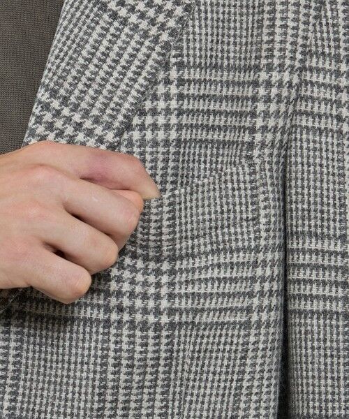 MACKINTOSH LONDON(MENS) / マッキントッシュ ロンドン 　メンズ ノーカラージャケット | 【WEB・一部店舗限定】 【Bottoli/ボットーリ】グレンチェックジャケット | 詳細6