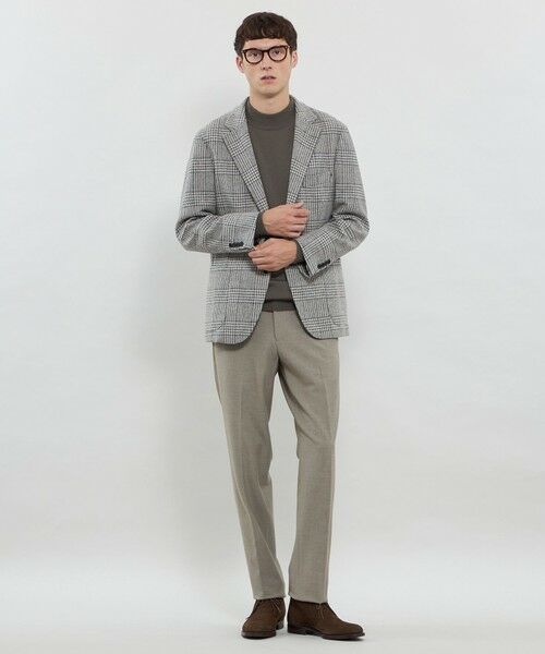 MACKINTOSH LONDON(MENS) / マッキントッシュ ロンドン 　メンズ ノーカラージャケット | 【WEB・一部店舗限定】 【Bottoli/ボットーリ】グレンチェックジャケット | 詳細1