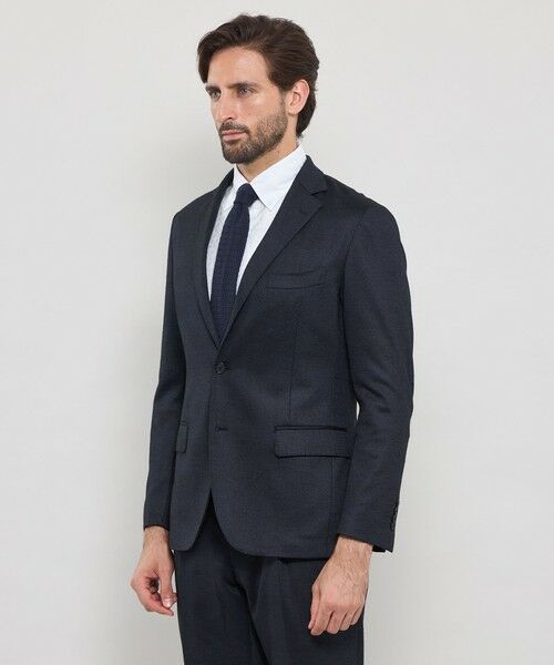 MACKINTOSH LONDON(MENS) / マッキントッシュ ロンドン 　メンズ ノーカラージャケット | 【FLEX JERSEY】グレンチェックセットアップジャケット | 詳細4