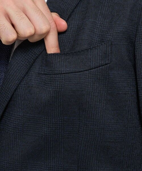 MACKINTOSH LONDON(MENS) / マッキントッシュ ロンドン 　メンズ ノーカラージャケット | 【FLEX JERSEY】グレンチェックセットアップジャケット | 詳細6