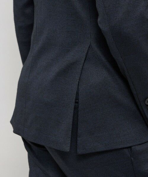 MACKINTOSH LONDON(MENS) / マッキントッシュ ロンドン 　メンズ ノーカラージャケット | 【FLEX JERSEY】グレンチェックセットアップジャケット | 詳細8