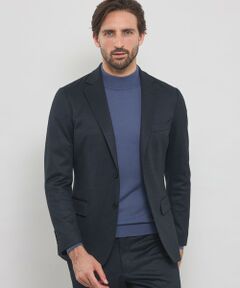 MACKINTOSH LONDON(MENS) / マッキントッシュ ロンドン 　メンズ ノーカラージャケット | 【WEB・一部店舗限定】【FLEX JERSEY】ハウンドトゥースジャージーセットアップジャケット