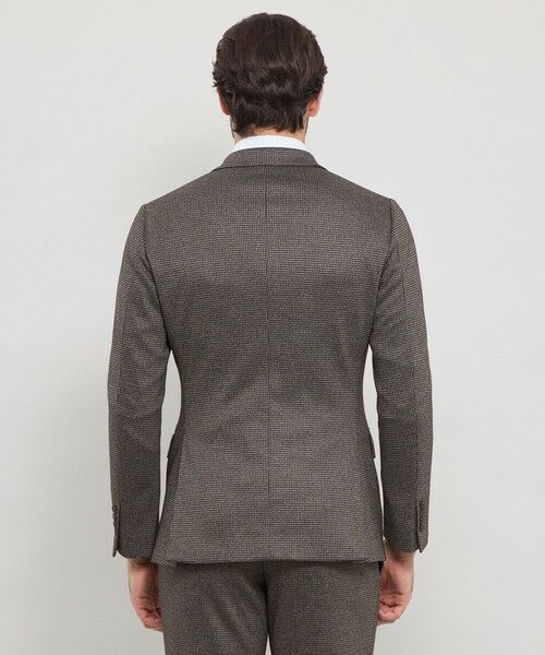 MACKINTOSH LONDON(MENS) / マッキントッシュ ロンドン メンズ ノーカラージャケット | 【WEB・一部店舗限定】【FLEX JERSEY】ハウンドトゥースジャージーセットアップジャケット | 詳細5