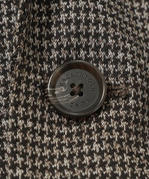 MACKINTOSH LONDON(MENS) / マッキントッシュ ロンドン メンズ ノーカラージャケット | 【WEB・一部店舗限定】【FLEX JERSEY】ハウンドトゥースジャージーセットアップジャケット | 詳細9