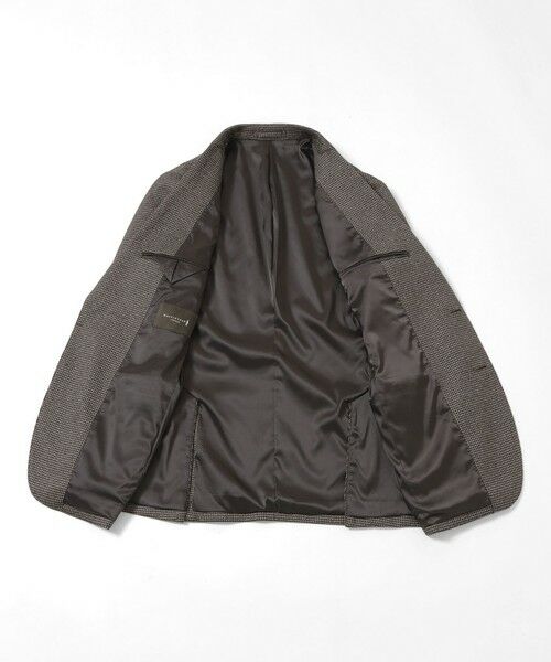 MACKINTOSH LONDON(MENS) / マッキントッシュ ロンドン メンズ ノーカラージャケット | 【WEB・一部店舗限定】【FLEX JERSEY】ハウンドトゥースジャージーセットアップジャケット | 詳細10