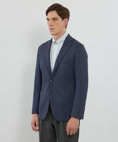 MACKINTOSH LONDON(MENS) / マッキントッシュ ロンドン メンズ ノーカラージャケット | 【FLEX JERSEY】ハニカムジャージージャケット | 詳細5