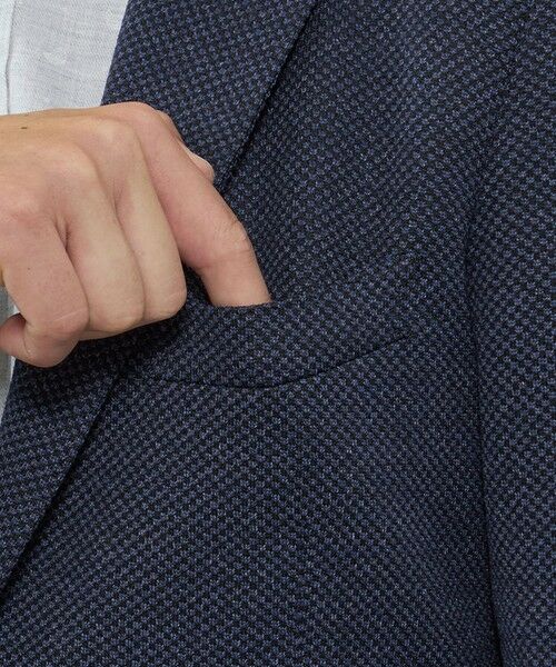 MACKINTOSH LONDON(MENS) / マッキントッシュ ロンドン 　メンズ ノーカラージャケット | 【FLEX JERSEY】ハニカムジャージージャケット | 詳細7