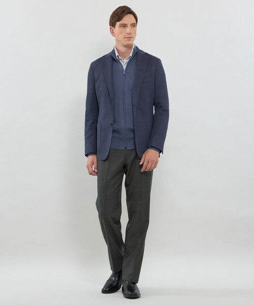 MACKINTOSH LONDON(MENS) / マッキントッシュ ロンドン 　メンズ ノーカラージャケット | 【FLEX JERSEY】ハニカムジャージージャケット | 詳細2