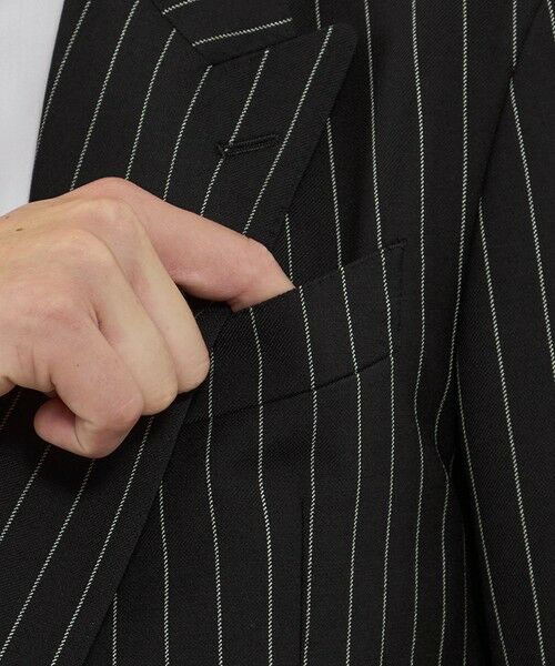 MACKINTOSH LONDON(MENS) / マッキントッシュ ロンドン メンズ ノーカラージャケット | 【ANGELICO/アンジェリコ】ピンストライプ ダブルブレステッド4Bジャケット | 詳細5