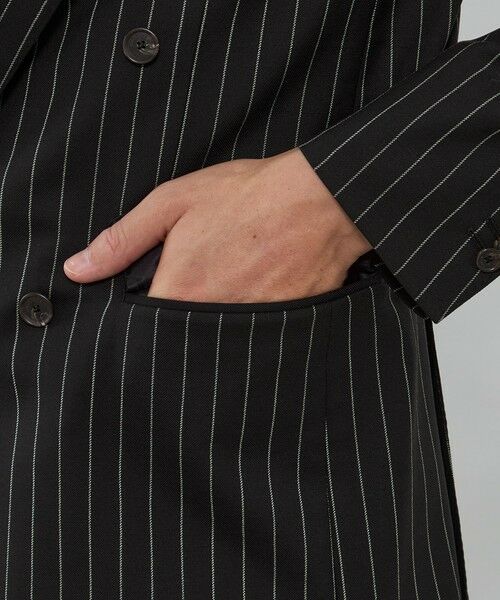 MACKINTOSH LONDON(MENS) / マッキントッシュ ロンドン メンズ ノーカラージャケット | 【ANGELICO/アンジェリコ】ピンストライプ ダブルブレステッド4Bジャケット | 詳細6