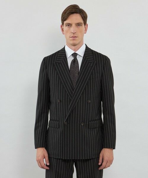 MACKINTOSH LONDON(MENS) / マッキントッシュ ロンドン メンズ ノーカラージャケット | 【ANGELICO/アンジェリコ】ピンストライプ ダブルブレステッド4Bジャケット | 詳細2