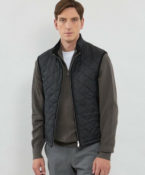 MACKINTOSH LONDON(MENS)/マッキントッシュ ロンドン メンズ ナイロンタフタキルティングベスト ブラック 38 MACKINTOSH LONDON(MENS)/マッキントッシュ ロンドン メンズ ナイロンタフタキルティングベスト ブラック 38