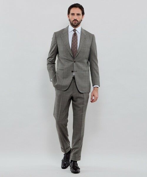 MACKINTOSH LONDON(MENS) / マッキントッシュ ロンドン メンズ セットアップ | ウールシルク グレンチェックスーツ | 詳細1