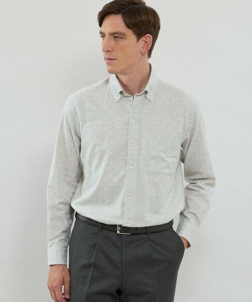 MACKINTOSH LONDON(MENS)/マッキントッシュ ロンドン メンズ ペイズリージャカードボタンダウンシャツ ホワイト系その他 M MACKINTOSH LONDON(MENS)/マッキントッシュ ロンドン メンズ ペイズリージャカードボタンダウンシャツ ホワイト系その他 M