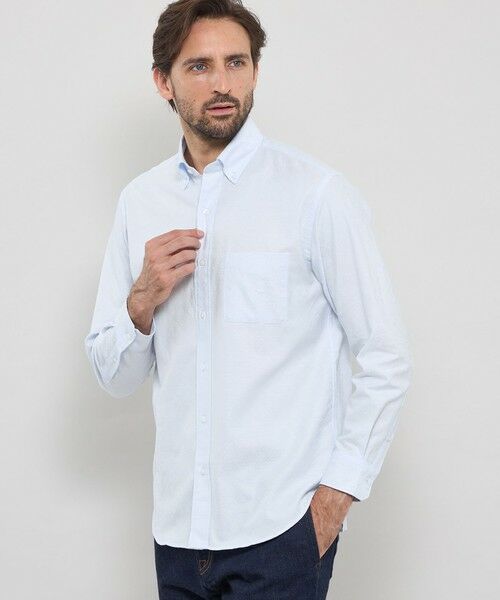 MACKINTOSH LONDON(MENS)/マッキントッシュ ロンドン メンズ 【WEB・一部店舗限定】アンドリュージャカードオックスボタンダウンシャツ ブルー L MACKINTOSH LONDON(MENS)/マッキントッシュ ロンドン メンズ 【WEB・一部店舗限定】アンドリュージャカードオックスボタンダウンシャツ ブルー L