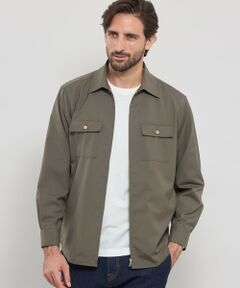 MACKINTOSH LONDON(MENS) / マッキントッシュ ロンドン 　メンズ シャツ・ブラウス | ウールポリエステル フルジップシャツブルゾン