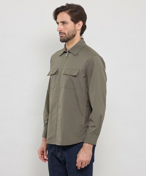 MACKINTOSH LONDON(MENS) / マッキントッシュ ロンドン 　メンズ シャツ・ブラウス | ウールポリエステル フルジップシャツブルゾン | 詳細3