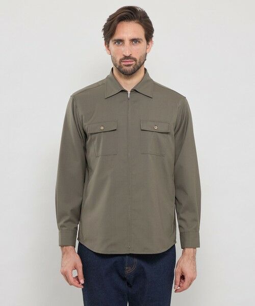 MACKINTOSH LONDON(MENS) / マッキントッシュ ロンドン 　メンズ シャツ・ブラウス | ウールポリエステル フルジップシャツブルゾン | 詳細2