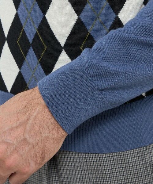 MACKINTOSH LONDON(MENS) / マッキントッシュ ロンドン メンズ ニット・セーター | 14ゲージインターシャアーガイルタートルネックニット | 詳細6