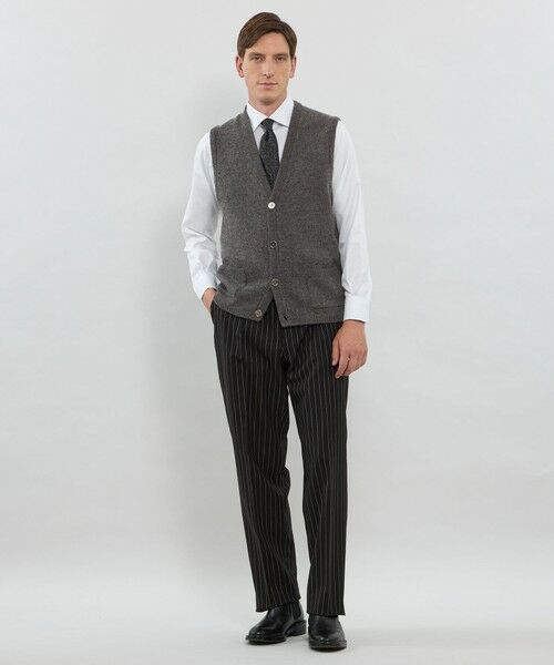 MACKINTOSH LONDON(MENS) / マッキントッシュ ロンドン 　メンズ ニット・セーター | ウールアルパカニットベスト | 詳細1