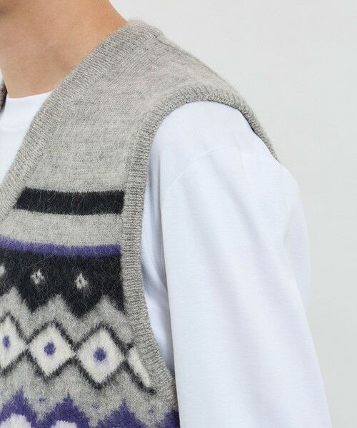 MACKINTOSH LONDON(MENS) / マッキントッシュ ロンドン 　メンズ ニット・セーター | フェアアイルニットベスト | 詳細6