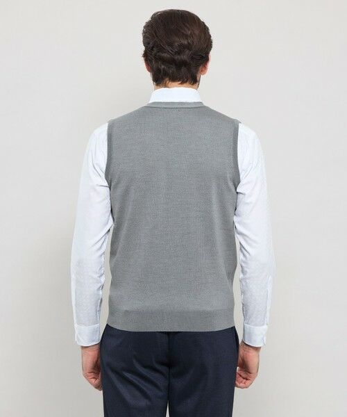 MACKINTOSH LONDON(MENS) / マッキントッシュ ロンドン 　メンズ ニット・セーター | 14ゲージウォッシャブルウールベスト | 詳細6