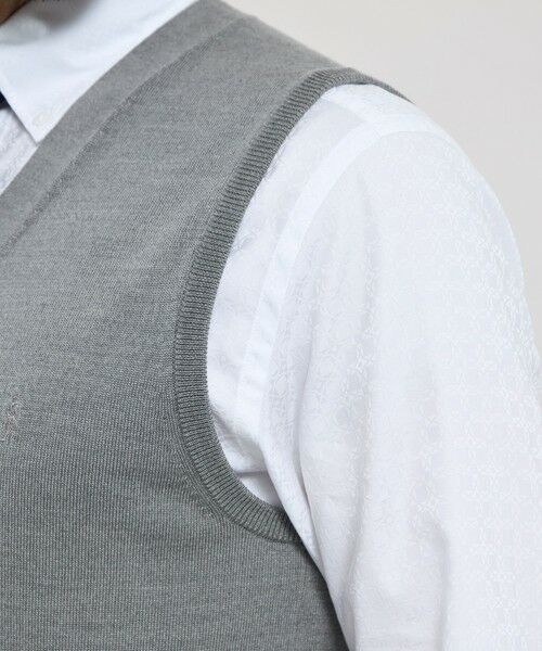 MACKINTOSH LONDON(MENS) / マッキントッシュ ロンドン 　メンズ ニット・セーター | 14ゲージウォッシャブルウールベスト | 詳細7