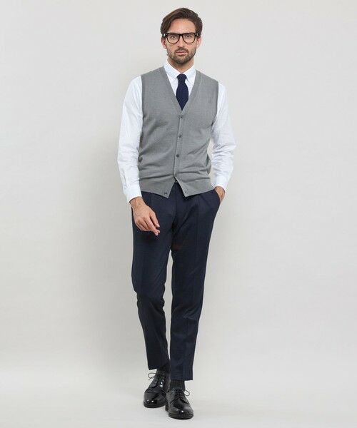 MACKINTOSH LONDON(MENS) / マッキントッシュ ロンドン 　メンズ ニット・セーター | 14ゲージウォッシャブルウールベスト | 詳細1