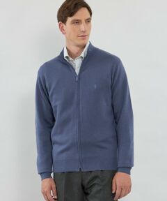 MACKINTOSH LONDON(MENS) / マッキントッシュ ロンドン 　メンズ ニット・セーター | ハイゲージケーブルフルジップアップニット