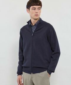 MACKINTOSH LONDON(MENS) / マッキントッシュ ロンドン 　メンズ ニット・セーター | ハイゲージケーブルフルジップアップニット