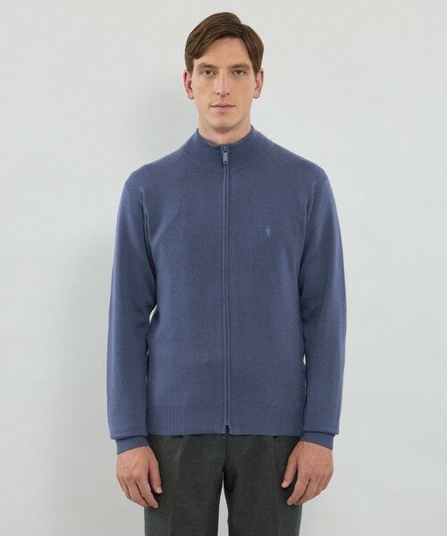 MACKINTOSH LONDON(MENS) / マッキントッシュ ロンドン 　メンズ ニット・セーター | ハイゲージケーブルフルジップアップニット | 詳細7