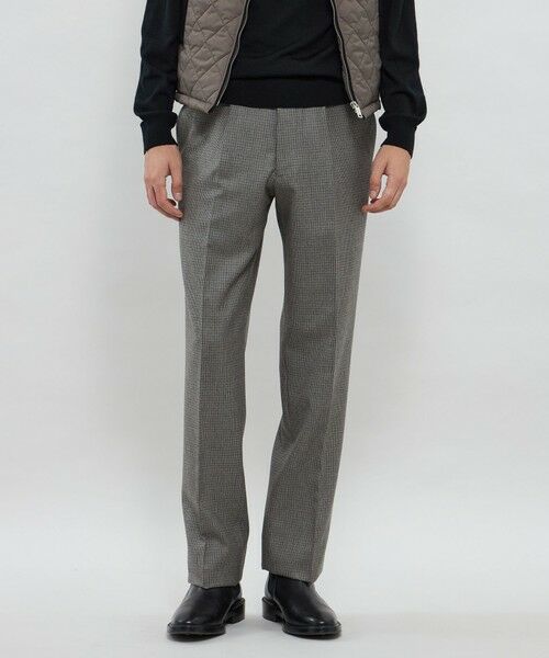 MACKINTOSH LONDON(MENS)/マッキントッシュ ロンドン メンズ 【Adjustable Fit】ガンクラブフランネル 1プリーツスラックス グレー系2 86 MACKINTOSH LONDON(MENS)/マッキントッシュ ロンドン メンズ 【Adjustable Fit】ガンクラブフランネル 1プリーツスラックス グレー系2 86