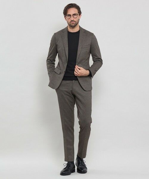 MACKINTOSH LONDON(MENS) / マッキントッシュ ロンドン 　メンズ その他パンツ | 【WEB・一部店舗限定】【FLEX JERSEY】千鳥ジャージーセットアップパンツ | 詳細3