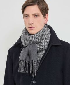 MACKINTOSH LONDON(MENS) / マッキントッシュ ロンドン 　メンズ マフラー・ショール・スヌード・ストール | ベビーアルパカ リバーシブル千鳥マフラー