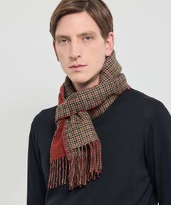 MACKINTOSH LONDON(MENS) / マッキントッシュ ロンドン 　メンズ マフラー・ショール・スヌード・ストール | ベビーアルパカ リバーシブル千鳥マフラー