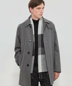 MACKINTOSH LONDON(MENS) / マッキントッシュ ロンドン 　メンズ マフラー・ショール・スヌード・ストール | ベビーアルパカ リバーシブルパネルチェックマフラー