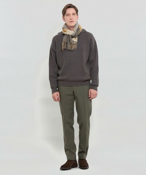 MACKINTOSH LONDON(MENS) / マッキントッシュ ロンドン 　メンズ マフラー・ショール・スヌード・ストール | ベビーアルパカ リバーシブルパネルチェックマフラー | 詳細2