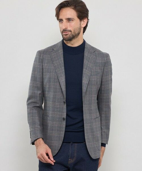 MACKINTOSH LONDON(MENS) / マッキントッシュ ロンドン メンズ その他アウター | 【NEW BRIDGE】 【Di Pray/ディプレイ】シルクツイードチェックジャケット(グレー系1)