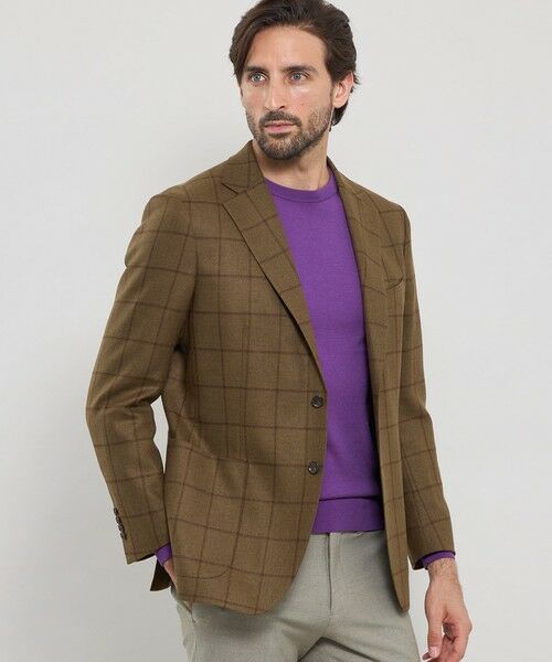 MACKINTOSH LONDON(MENS)/マッキントッシュ ロンドン メンズ 【NEW BRIDGE】 【Di Pray/ディプレイ】シルクツイードウインドーペーンジャケット ベージュ6 170 MACKINTOSH LONDON(MENS)/マッキントッシュ ロンドン メンズ 【NEW BRIDGE】 【Di Pray/ディプレイ】シルクツイードウインドーペーンジャケット ベージュ6 170