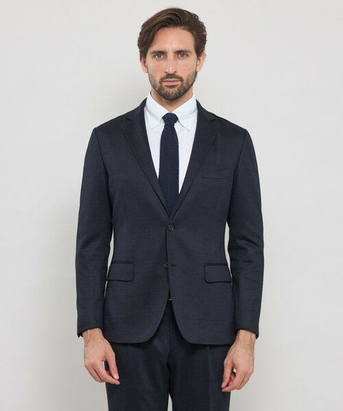 MACKINTOSH LONDON(MENS) / マッキントッシュ ロンドン 　メンズ ノーカラージャケット | 【FLEX JERSEY】グレンチェックセットアップジャケット | 詳細3