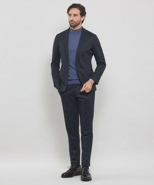 MACKINTOSH LONDON(MENS) / マッキントッシュ ロンドン メンズ ノーカラージャケット | 【WEB・一部店舗限定】【FLEX JERSEY】ハウンドトゥースジャージーセットアップジャケット | 詳細1