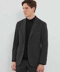 MACKINTOSH LONDON(MENS) / マッキントッシュ ロンドン 　メンズ ノーカラージャケット | 【WEB・一部店舗限定】【FLEX JERSEY】マイクロチェックジャージーセットアップジャケット