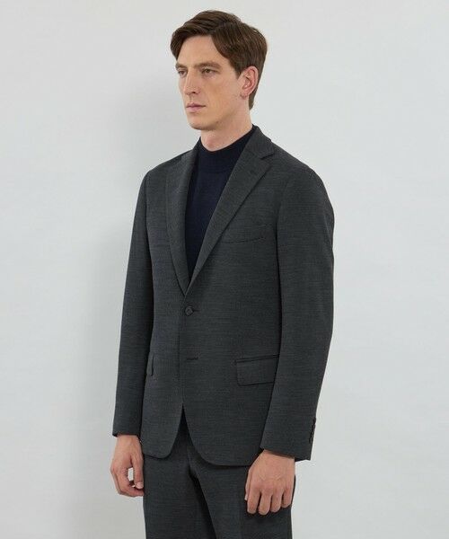 MACKINTOSH LONDON(MENS) / マッキントッシュ ロンドン メンズ ノーカラージャケット | 【WEB・一部店舗限定】【FLEX JERSEY】マイクロチェックジャージーセットアップジャケット | 詳細4