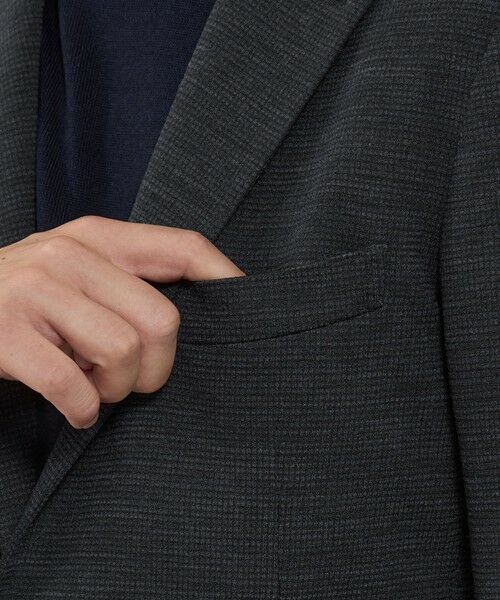 MACKINTOSH LONDON(MENS) / マッキントッシュ ロンドン メンズ ノーカラージャケット | 【WEB・一部店舗限定】【FLEX JERSEY】マイクロチェックジャージーセットアップジャケット | 詳細6