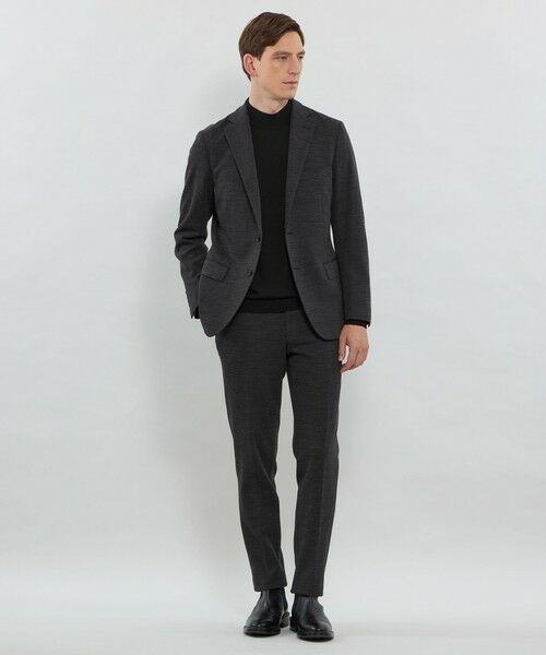 MACKINTOSH LONDON(MENS) / マッキントッシュ ロンドン メンズ ノーカラージャケット | 【WEB・一部店舗限定】【FLEX JERSEY】マイクロチェックジャージーセットアップジャケット | 詳細1