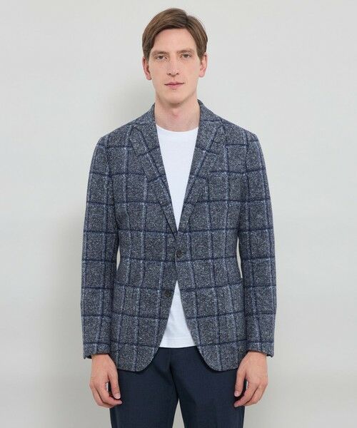 MACKINTOSH LONDON(MENS) / マッキントッシュ ロンドン メンズ ノーカラージャケット | 【FLEX JERSEY】【ROMA/ローマ】チェックジャケット | 詳細2