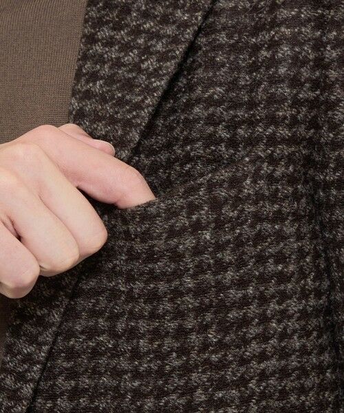 MACKINTOSH LONDON(MENS) / マッキントッシュ ロンドン メンズ ノーカラージャケット | 【FLEX JERSEY】【ROMA/ローマ】ハウンドトゥースジャケット | 詳細5