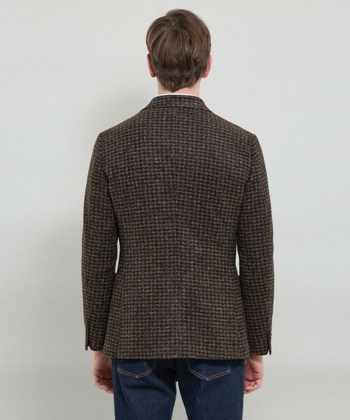 MACKINTOSH LONDON(MENS) / マッキントッシュ ロンドン 　メンズ ノーカラージャケット | 【FLEX JERSEY】【ROMA/ローマ】ハウンドトゥースジャケット | 詳細4