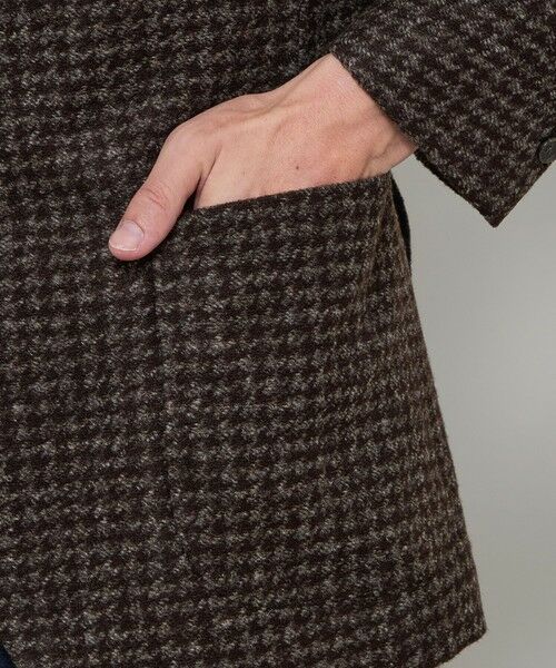 MACKINTOSH LONDON(MENS) / マッキントッシュ ロンドン 　メンズ ノーカラージャケット | 【FLEX JERSEY】【ROMA/ローマ】ハウンドトゥースジャケット | 詳細6